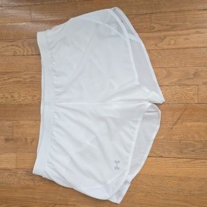 UNDER ARMOUR SIGNATURE  PLUS SIZE WOMEN'S WHITE ATHLETIC SHORTS SIZE XXL